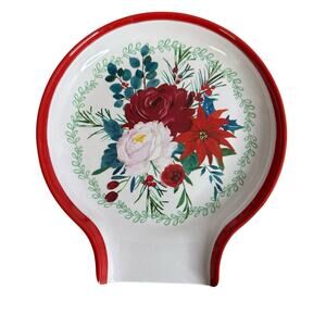 The Pioneer Woman WISHFUL WINTER Floral Holiday Melamine Spoon Rest New